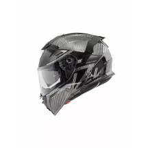 Casco Devil Carbon MN — XL, gris brillo